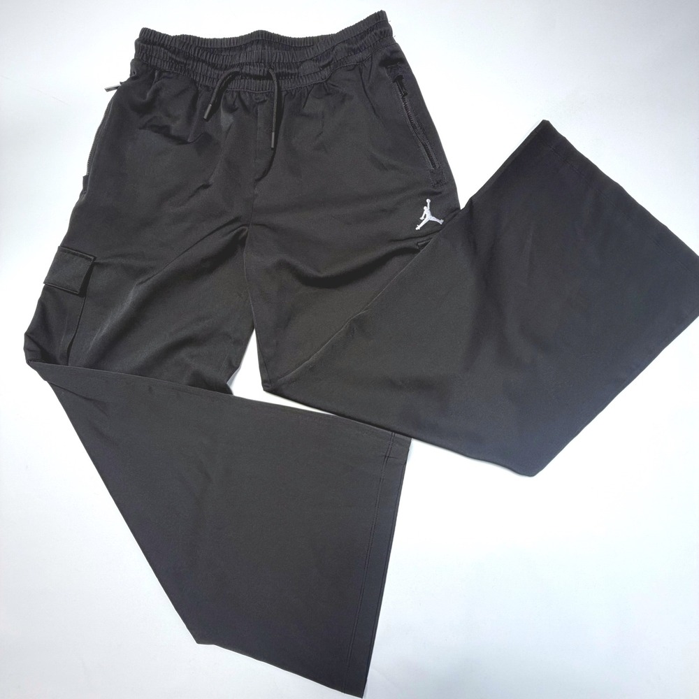 Jordan Wide Leg Pants Youth XL Black Cargo Streetwear Nike Joggers Adult Small‎
